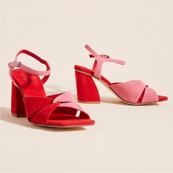 NIB Jeffrey Campbell Antique Suede Sandals Sz. 9 - Picture 9 of 11